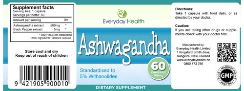 Ashwagandha Extract - 60 Capsules - 500mg - Image 2