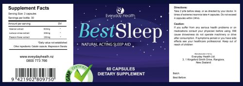 Best Sleep - 60 Capsules - Sleep Support - Image 2