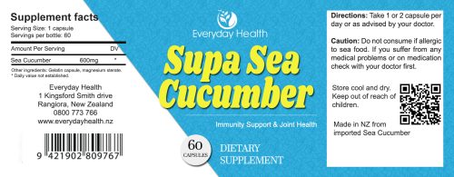 Sea Cucumber - Immunity Support - 60 Capsules - Image 2