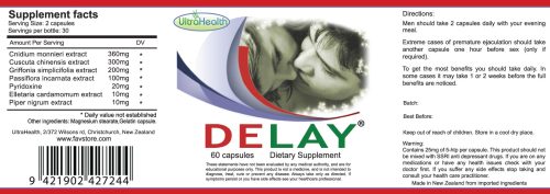 Delay - 60 Capsules - Last Longer - Image 2