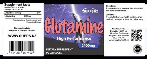 L-Glutamine - Muscle Health - 90 Capsules - Image 2