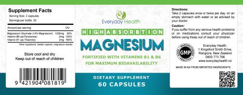 Magnesium - 60 Capsules - High Absorption - Image 2