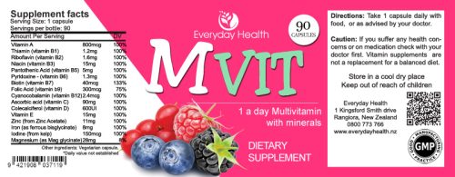 Mvit - 90 Capsules - Multivitamin - Image 2