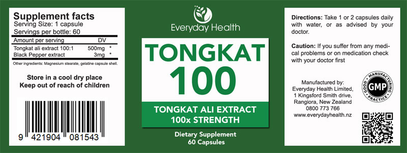 Tongkat 100 - 60 Capsules - Tongkat Ali - Image 2