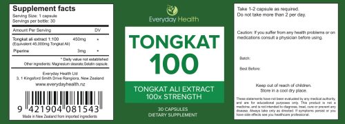 Tongkat 100 - 30 Capsules - Tongkat Ali - Image 2