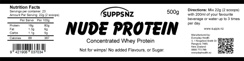 Nude Protein Concentrate - 500g - Image 2