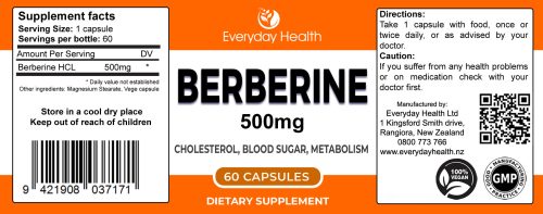 Berberine - 500mg - 60 Capsules - Image 2